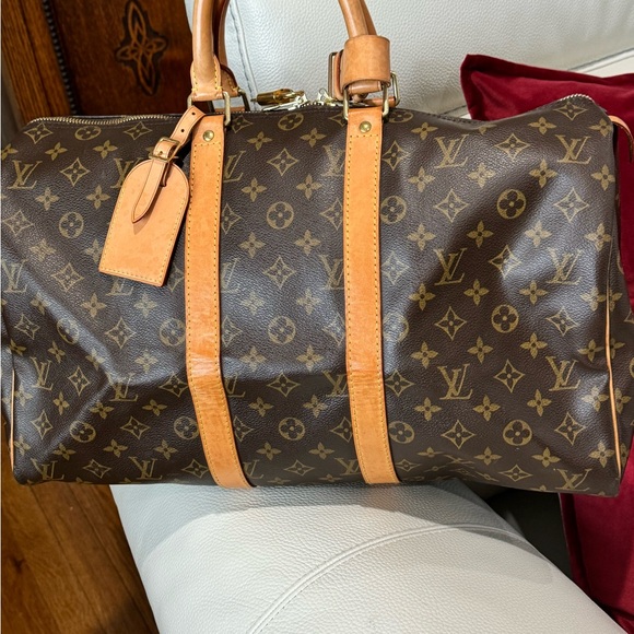 KEEP ALL 45 Louis Vuitton bag. Comes with lock and key key #306 and tag. - Picture 3 of 17